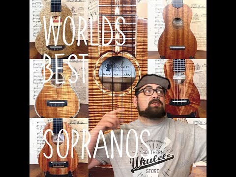 10 x World Class Soprano Ukuleles - KoAloha Kanile'a Seilen Takumi Kiwaya Rebel and More