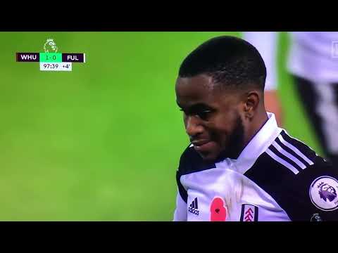 The worst penalty ever in the last minute of the game (west ham vs fulham)