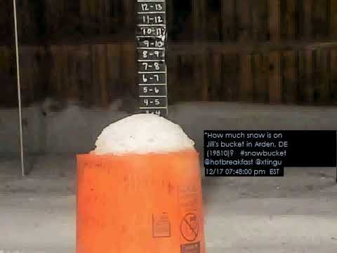 Delaware Snowbucket Timelapse: 12-16-2020