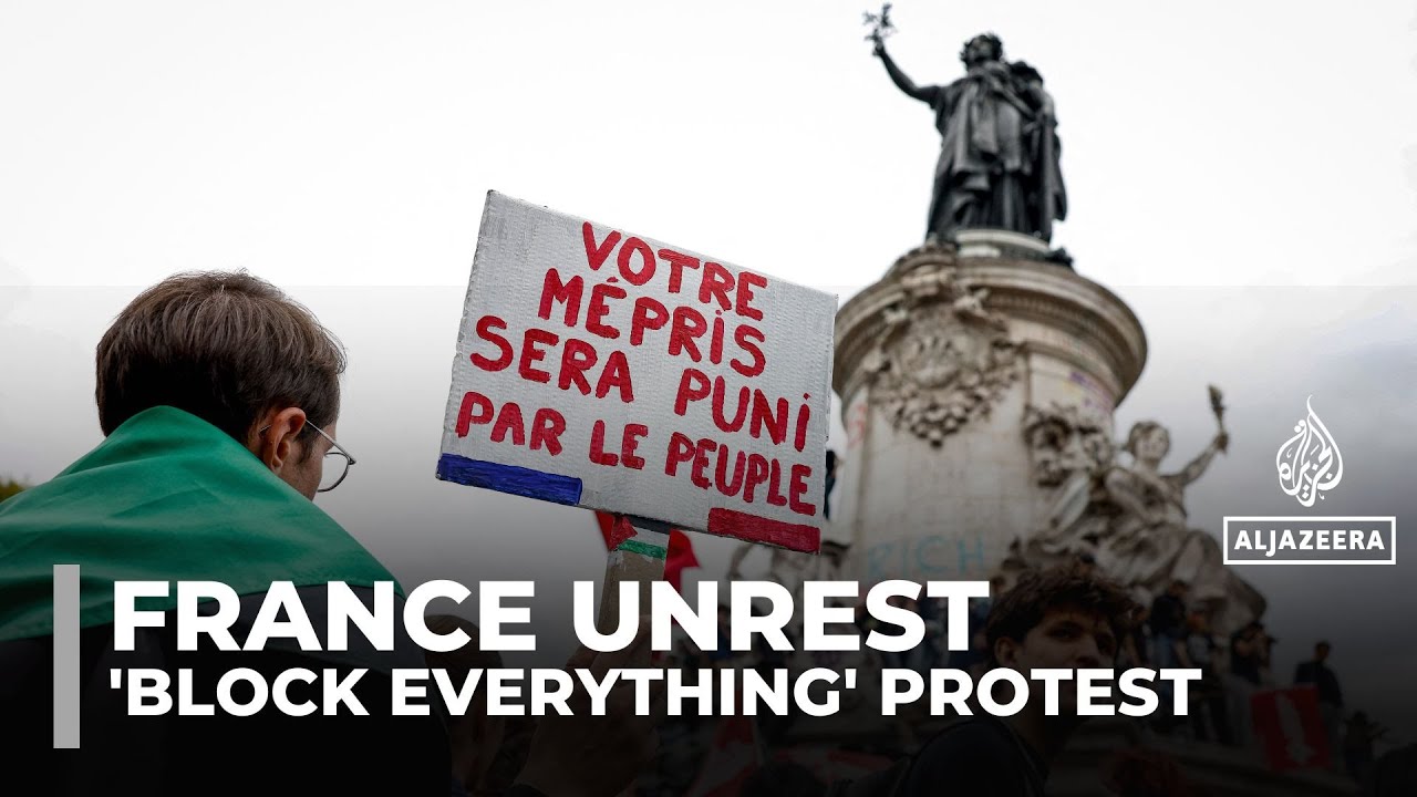 Hundreds arrested as ‘Block Everything’ protests grip France