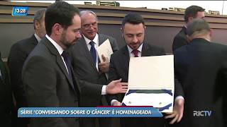 Série 'Conversando Sobre o Câncer' é homenageada na Câmara de Vereadores de Palhoça