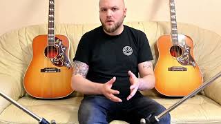 Video thumbnail for The NEW Gibson Hummingbird Original Heritage Cherry Sunburst with Luthier Daniel Ott by Guitarplace Aschaffenburg