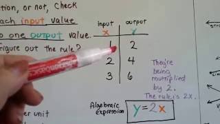 Grade 8 Math #6.1a, Functions - Understanding Types of Function relationships