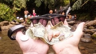 Found Money and Jewelry While Freediving at Waterfall in Hawaii!