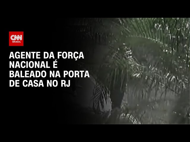 Agente da Força Nacional é baleado na porta de casa no RJ | BRASIL MEIO-DIA