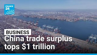 China's trade surplus hits record $1.08 trillion after just 11 months • FRANCE 24 English