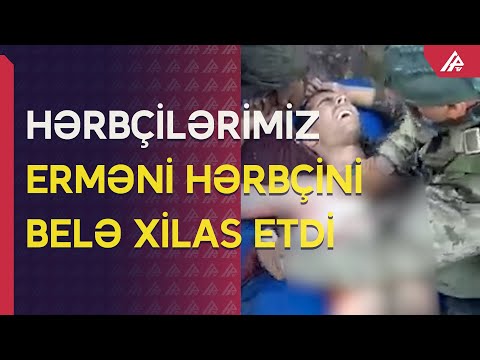 Hərbçilərimizdən humanist ADDIM: Erməni əsgəri belə XİLAS EDİLDİ - APA TV