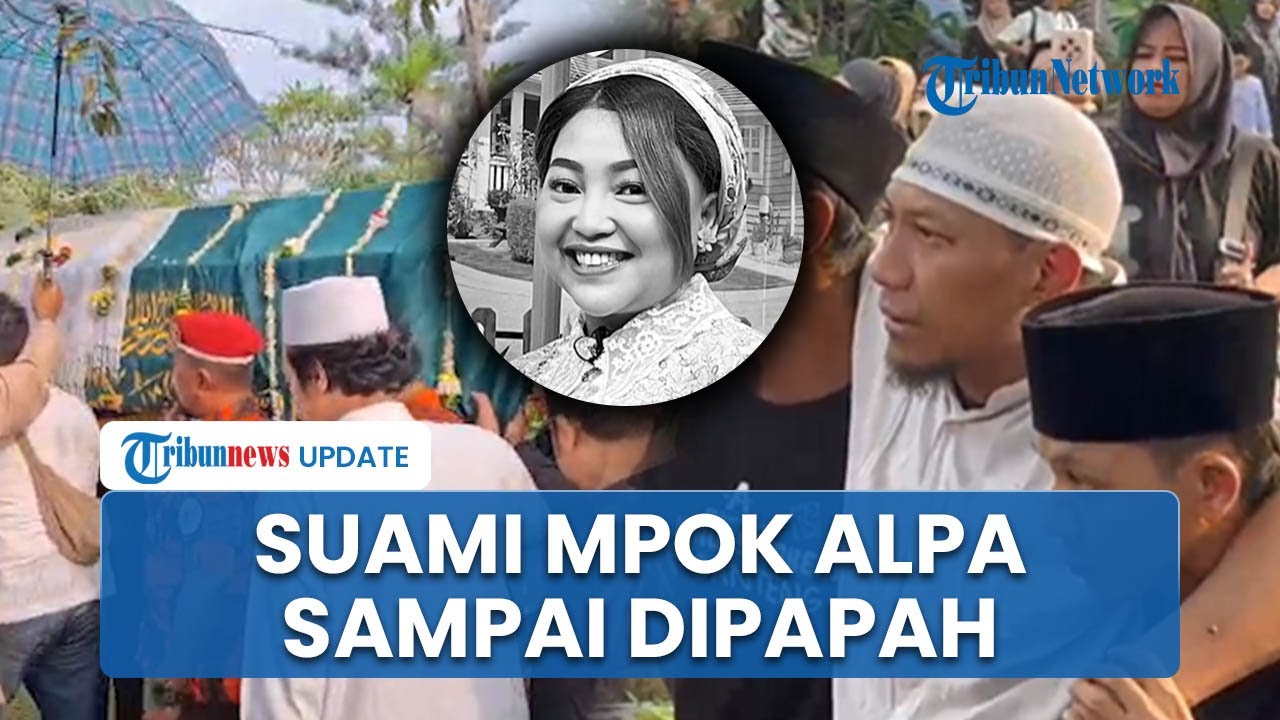 Suasana Haru Prosesi Pemakaman Mpok Alpa di Ciganjur Jaksel, Suami Sampai Dipapah Kerabat