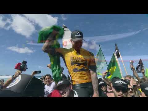 GABRIEL MEDINA WINS THE BILLABONG PIPE MASTERS AND IS THE WORLD SURF CHAMPION WSL 2018