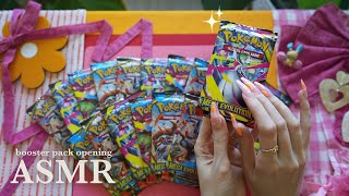 ASMR Opening Pokémon Cards Gently for Sleep Mega Evolution (soft spoken + tapping)