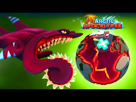 HUNGRY SHARK WORLD 🌎 BUZZ SHARK GAMEPLAY 🦈 ARCTIC APOCALYPSE (EXTINCTION MODE) FULL GAMEPLAY HD