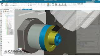 CAMdivision & Mazak Continuous B axis turning G43.6 Q2 (Type B)