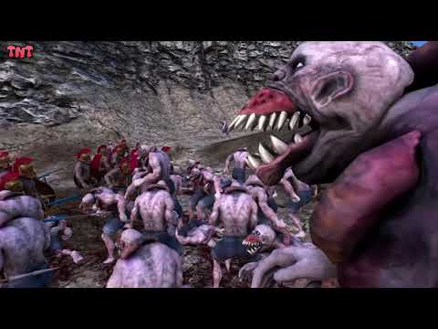6000 Spartans vs 25000 Parasite Zombies - Ultimate Epic Battle Simulator - UEBS