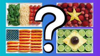 Guess the Country by the Food Flags | Country Quiz