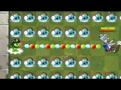 PvZ 2 Gameplay - 1000 Plants Vs 5 Zcorp Chair Racer LEVEL 50 - Who is Strongest ？