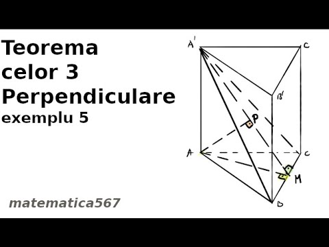 Distanta intre punct si plan in prisma. Ex 5