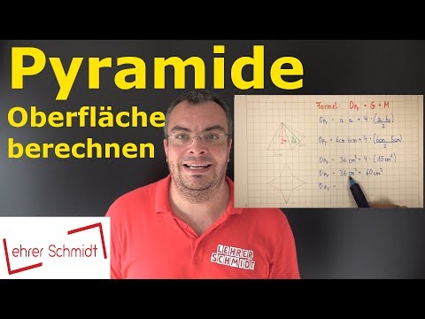 Pyramid - Calculate surface area | Mathematics - simply explained | Lehrerschmidt