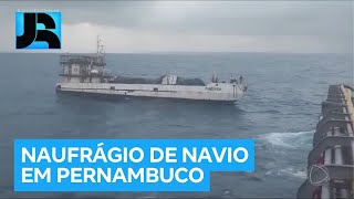 Quatro tripulantes morrem após navio naufragar a caminho de Fernando de Noronha, em Pernambuco