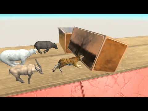 Sky Rampa Animal Speed Race - Animal Revolt Battle Simulator