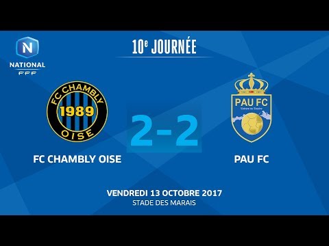 J10 : FC Chambly O. - Pau FC (), le replay