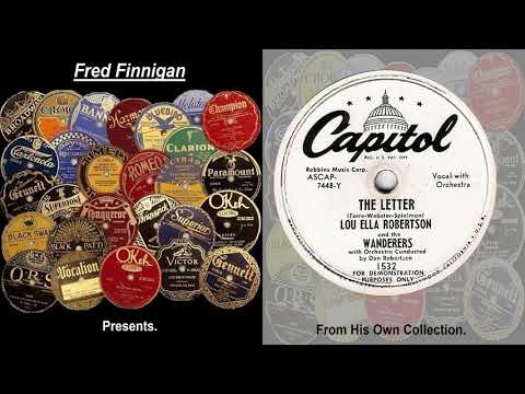 Lou Ella Robertson & The Wanderers - The Letter(1951)
