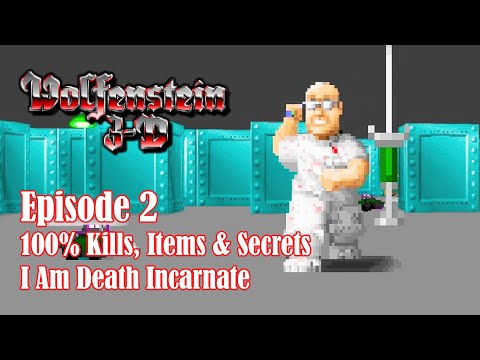 Wolfenstein 3D Episode 2 Walkthrough [100%, I am Death incarnate, No commentary]