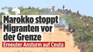 CEUTA: Hunderte Migranten gestoppt ‒ Sicherheitskräfte fangen neuen Ansturm auf Spaniens Grenze ab