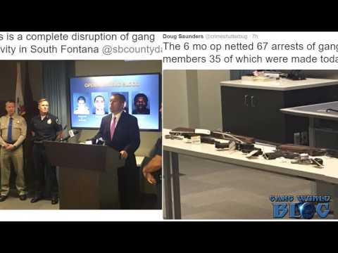67 Arrested as ‘Operation Bad Blood’ Targets South Fontana, Mexican Mafia Gangs