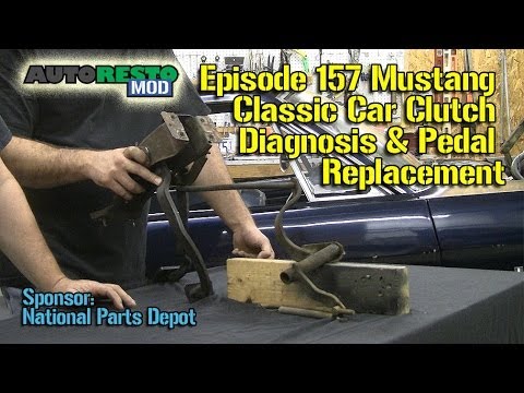 Mustang Classic Car Clutch Pedal Diagnosis and Pedal Support Replacemen Episode 157 Autorestomod