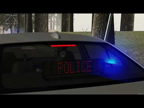 BMW M3 330e - LED text bar on unmarked police vehicle