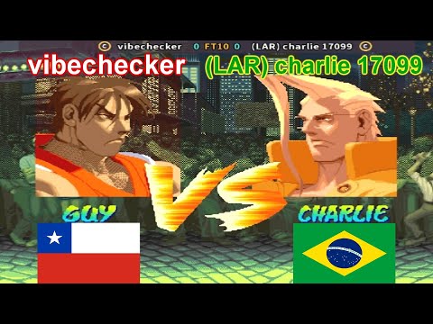 Street Fighter Alpha - vibechecker vs (LAR) charlie 17099 FT10