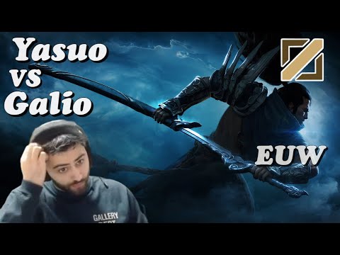 Nail Biting Game | Yasuo vs Galio Mid Lane | Yassuo Full Gameplay