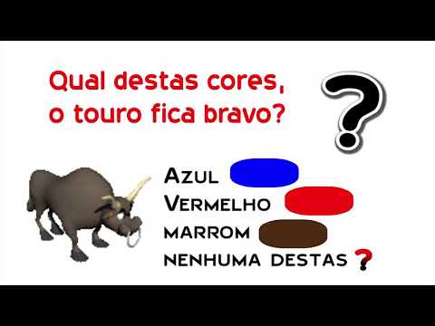 O pano vermelho atrai um touro?