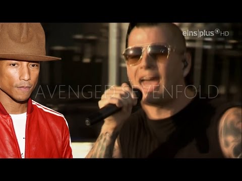 Pharrell Williams - Happy (LIVE by 10 famous metal bands)