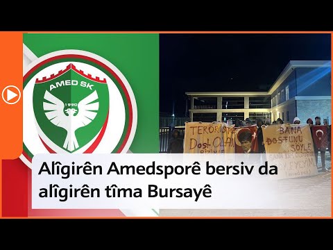 Alîgirên Amedsporê bersiv da alîgirên tîma Bursa'yê:  "Terorîst bavê we ye"