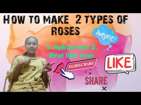 How to make spiral rose and real like rose by shreyasi | Shreyasi's Fun World
