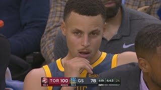 Raptors Blowout Warriors No Kawhi! Fans Leave Early! 2018-19 NBA Season