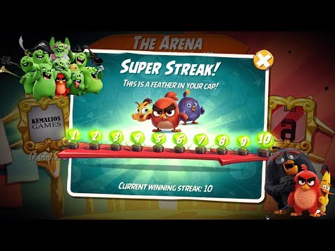 Angry Birds 2 | ARENA SUPER STREAK FULL GAMEPLAY!!!