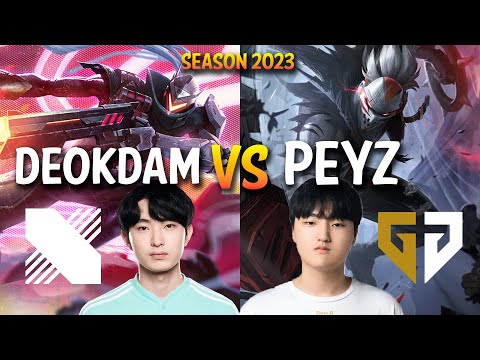 DRX Deokdam vs GEN Peyz - Deokdam LUCIAN vs Peyz DRAVEN ADC - KR Ranked