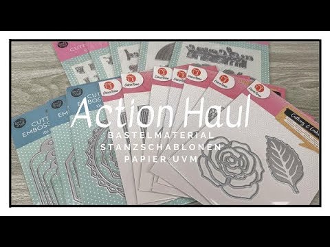 Action Haul ~ Bastelmaterial ~Stanzschablonen ~ Papier