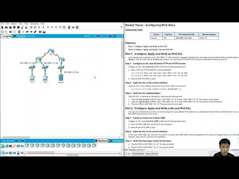 [CCNA 4]PT 4.3.2.6 Configuring IPv6 ACLs(ver.JPN)