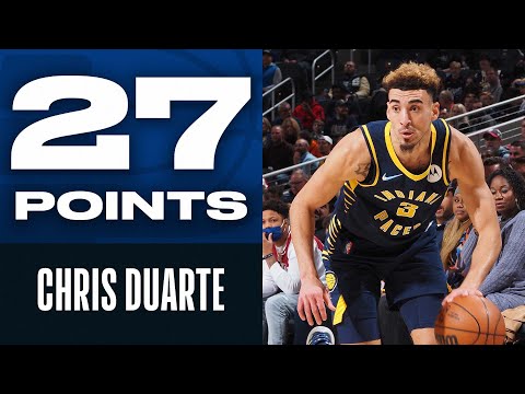 Chris Duarte ROOKIE Debut 27 PTS & 6 THEEES Setting Pacers Record! ????