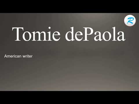 How to pronounce Tomie dePaola