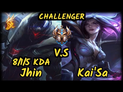 KZ Deft (JHIN) vs KAI'SA - 8/1/5 KDA BOTTOM ADC CHALLENGER GAMEPLAY - KR