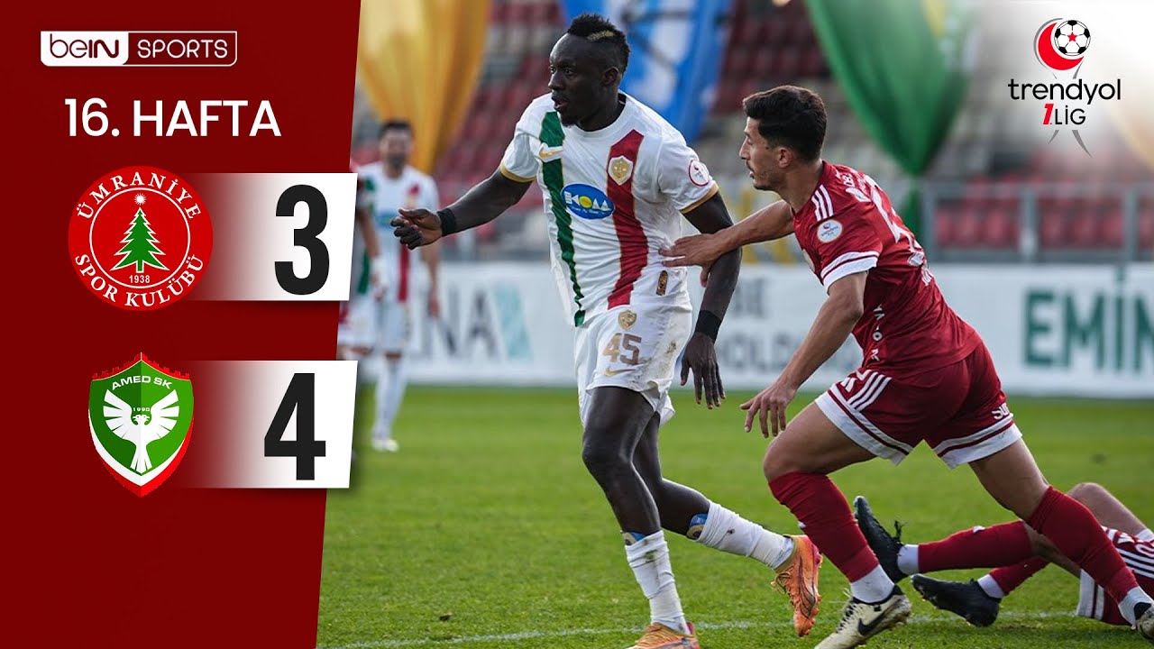 Ümraniyespor 3 Amedspor 4 maçın özeti