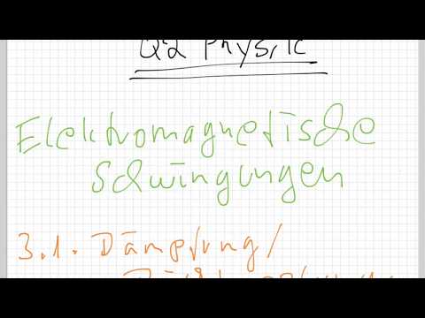 Physik Q2 Elektromagnetische Schwingungen / 3.1. Gedämpfter/ ungedämpfter Schwingkreis