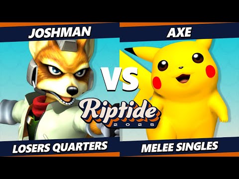 Riptide 2025 TOP 8 - Joshman (Fox) Vs. Axe (Pikachu) Smash Melee - SSBM
