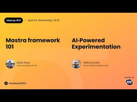 Mastra Framework 101