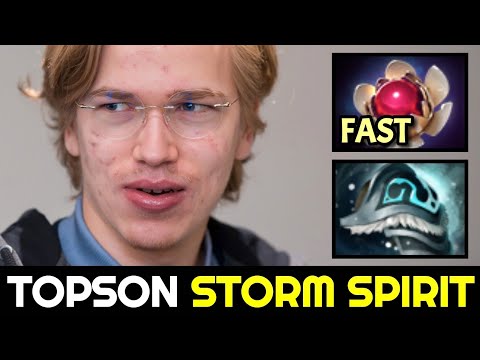 TOPSON MID Storm Spirit with Fast Lotus Orb Situational Build Dota 2