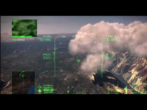 ACE COMBAT 6 ragno fortress A-10A F.E.A.B bomb test